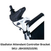 Image of Gladiator Electric Wheelchair With Tilt Seat And Suspension attendant controller bracket accessory