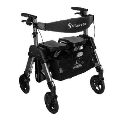 Heavy Duty Portable Bariatric Walker Black Walnut View