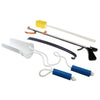Image of Hip Replacement Recovery Kit with Reacher, Sock Aid, Shoehorn & Sponge assistive tools including reacher, sock aid, long shoehorn and sponge