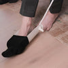 Image of Hip Replacement Recovery Kit with Reacher, Sock Aid, Shoehorn & Sponge sock aid helping user pull on sock without bending