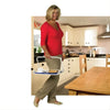 Image of Homecraft Freehand Tray One Hand Carry Tray with Folding Handle used to carry meal and drink one handed in kitchen