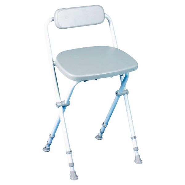 Bariatric Folding Perching Stool with Backrest