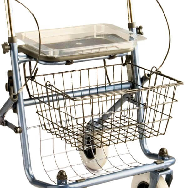Walker with Tray and Basket