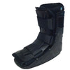 Image of Inflatable Ankle Walker for Foot and Ankle Fractures black tall orthopedic boot side profile