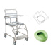 JUVO Shower Commode Sliding Footplate with One Pan