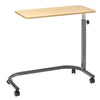 Image of King Overbed Table with Spring Lift 90 x 39cm side view with height adjustment column
