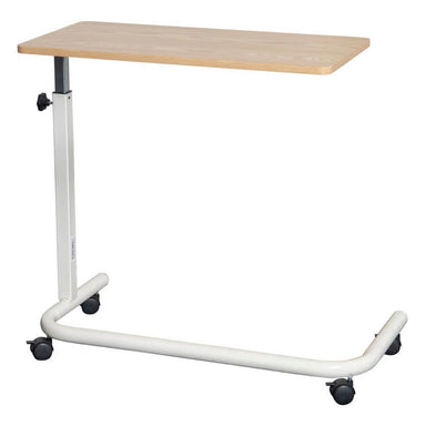 King Overbed Table with Spring Lift 90 x 39cm height adjustable table on wheels