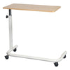 Image of King Overbed Table with Spring Lift 90 x 39cm height adjustable table on wheels