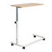 King Overbed Table with Spring Lift 90 x 39cm narrow profile bedside table on castors