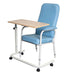 King Overbed Table with Spring Lift 90 x 39cm positioned over chair for seated use