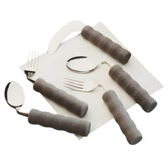 Lightweight Angled Adaptive Cutlery with Foam Handles