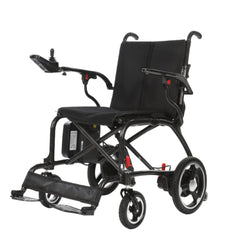 Lightweight Carbon Fibre Electric Wheelchair With Dual Motor black foldable powered wheelchair with joystick control