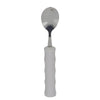 Image of Lightweight Foam Handled Adaptive Cutlery for Easy Grip large spoon with thick grey foam handle