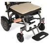 Image of Lightweight Folding Electric Wheelchair With Lithium Battery Bruno Lite adjustable footrest and suspension detail