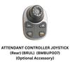 Image of Lightweight Folding Electric Wheelchair With Lithium Battery Bruno Lite joystick controller with speed adjustment buttons