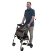 Image of Lightweight Travel Rollator with Seat Sample Usage