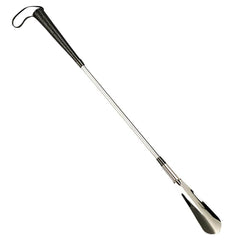 Long Handle Metal Shoehorn with Flexible Spring