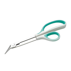 Long Reach Toenail Cutter Scissors with Angled Serrated Blade stainless steel extended scissors with ergonomic handles