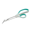Image of Long Reach Toenail Cutter Scissors with Angled Serrated Blade stainless steel extended scissors with ergonomic handles