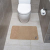 Image of Low Profile Absorbent Non-Slip Floor Mat 45 x 70cm Pebble near Toilet