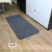 Low Profile Absorbent Non-Slip Floor Mat 50 x 115cm Grey near Bedroom