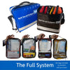 Image of Modular Medical Kit Bag with Colour Coded Pouches full system with six clear front compartments