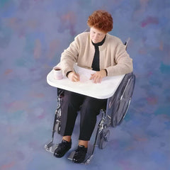 Moulded Wheelchair Lap Tray with Cup Recess
