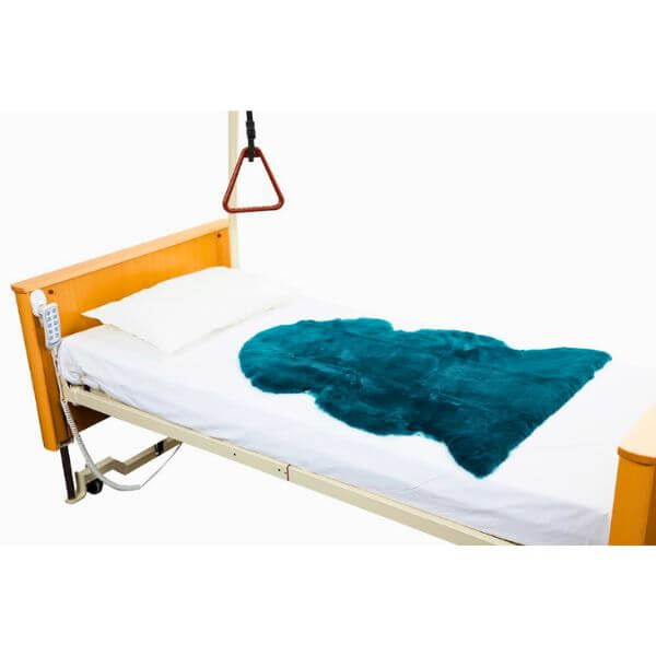 Multi Purpose Sheep Skin Rug on Bed