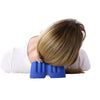 Image of NeckRest at-home neck pain relief device supporting neck while lying down sideways