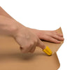 Image of Nimble Finger Mounted Opener with Safe Ceramic Blade cutting kraft paper with finger mounted safety cutter