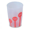 Image of Non Slip Cup With Measuring Icon White Yellow