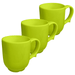 One-Handled Ceramic Mug for Seniors Green