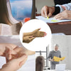 Image of Open Finger Compression Gloves for Arthritis and Hand Pain Relief used during daily tasks reading writing gardening and hand support