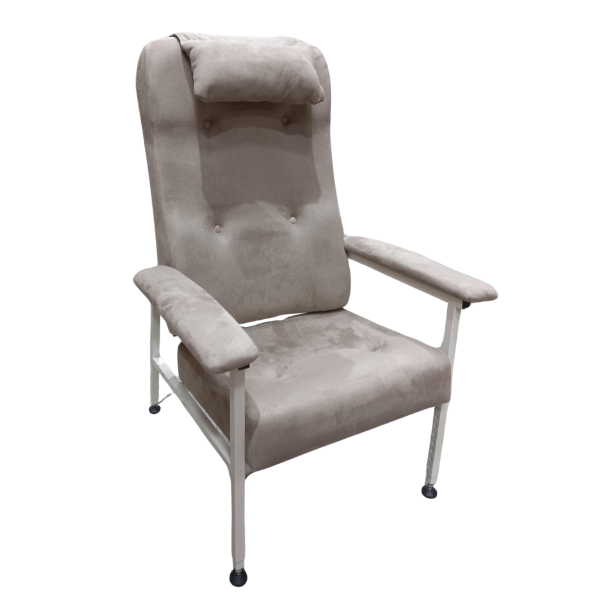 Orthopaedic High Back Chair Fawn Fabric