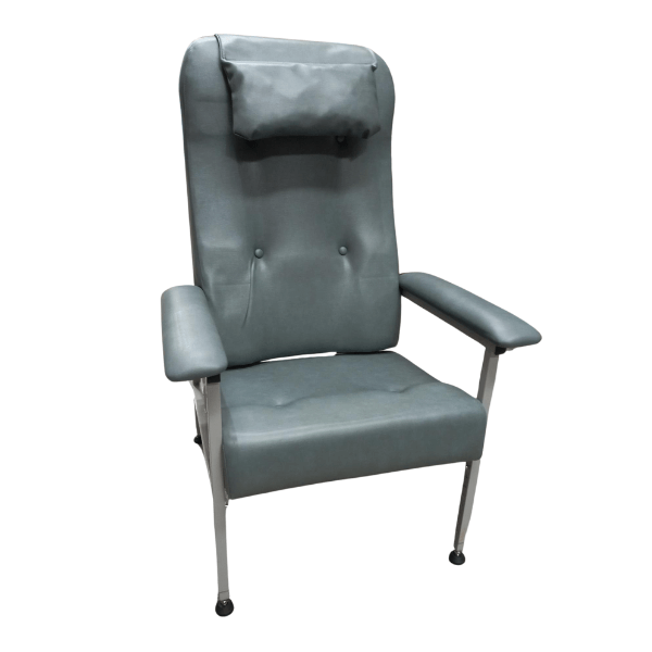 Orthopaedic High Back Chair Slate Vinyl