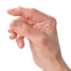 Image of Oval-8 Finger Splint Sizing Kit worn on finger demonstrating support and alignment