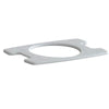 Image of Over Toilet Commode Chair with Armrests and Non Slip Feet removable grey commode seat insert with oval opening