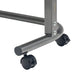 Overbed Table with Gas Lift 90 x 39cm close up of wheeled base and height adjustment column