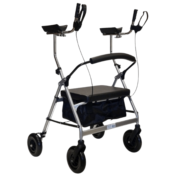 PQUIP Bariatric Gutter Arm Walker PAB802 Silver