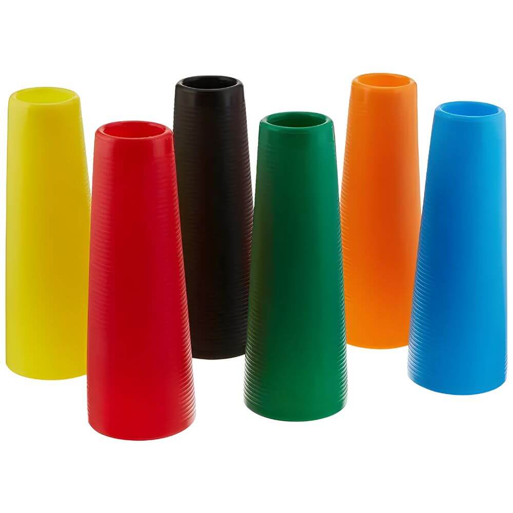 Plastic Stacking Cones for Sensory and Motor Skill Development set of colorful hollow stacking cones