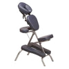 Image of Portable Folding Massage Chair with Carrying Case & Sternum Pad side view in grey with adjustable face cradle