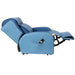 Pressure Care Lift Recliner Chair with Air Cells reclined position with extended leg rest