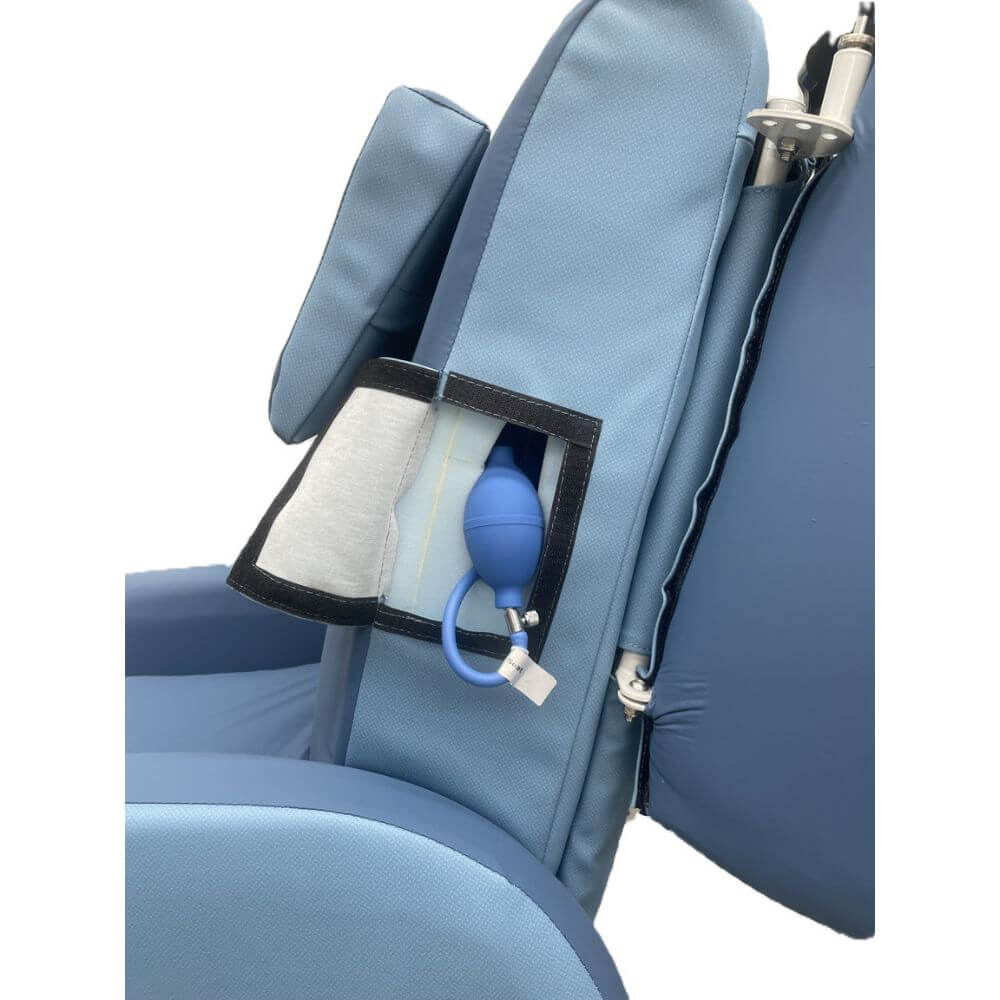 Pressure Relief Air Chair for Standard Users close-up of side adjustment controls