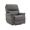 Image of Quad Motor Electric Lift Recliner Chair with Lumbar Support taupe padded power recliner chair front view