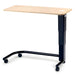 Rectangular Over Bed Table HR 44-83cm SWL 30kg raised height position with adjustable black column