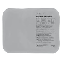 Richmar HydraHeat Reusable Heat Therapy Pack rectangular grey moist heat pad with printed instructions