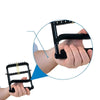 Image of Rolyan Ergonomic Hand Exerciser with Padded Handle close up showing grip position and padded handle support