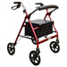 RoverGlide 8 Inch Wheel Rollator Red
