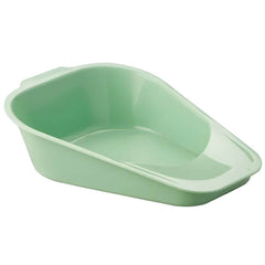 Slipper Bed Pan with Integrated Handle and Spill Guard