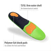 Image of Sports Orthotic Insoles with Arch Support and Gel Cushioning underside with TPU outer shell and gel shock pads
